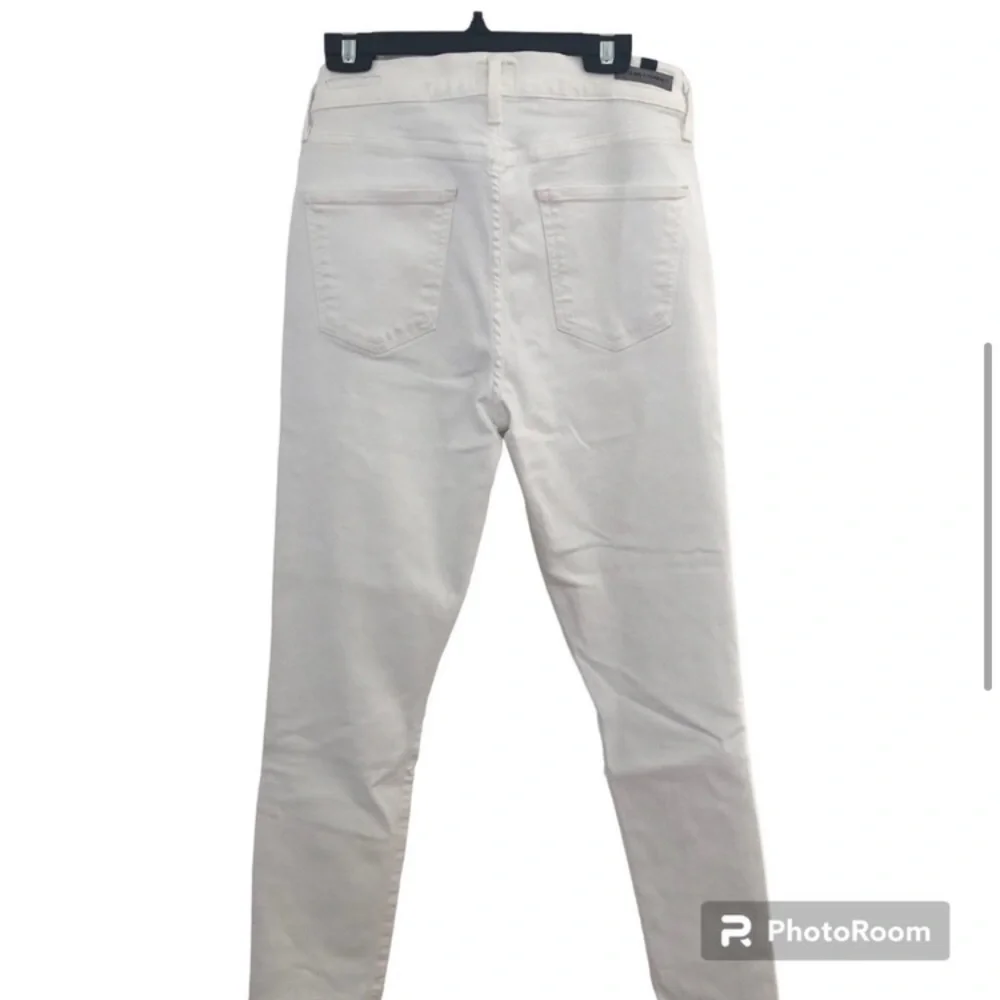 Citizens of  Humanity Rocket Crop White High Rise Skinny Jeans - Picture 5 of 10